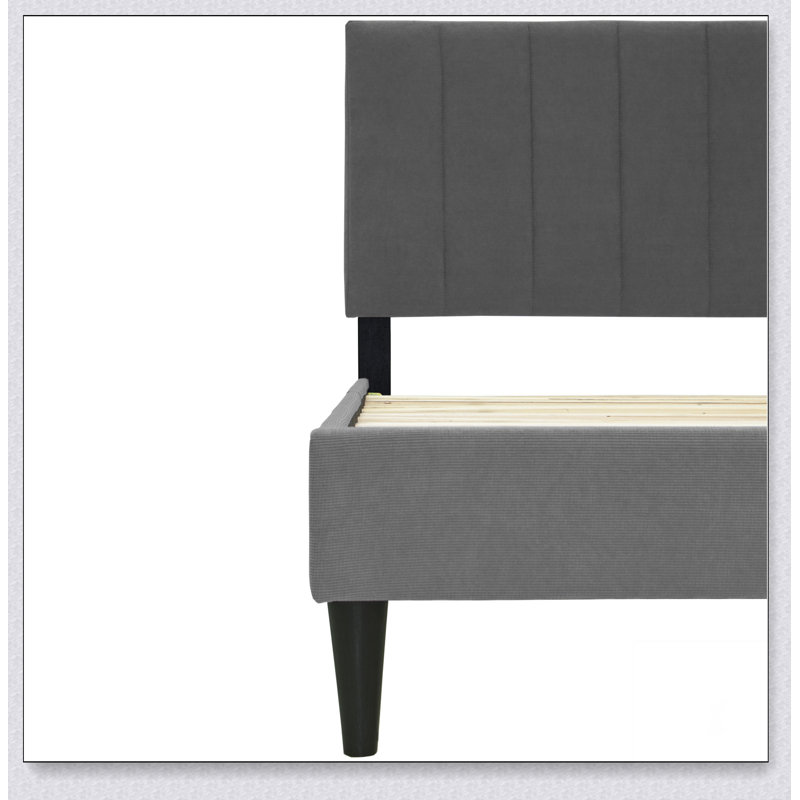 Lit simple, Gris anthracite
