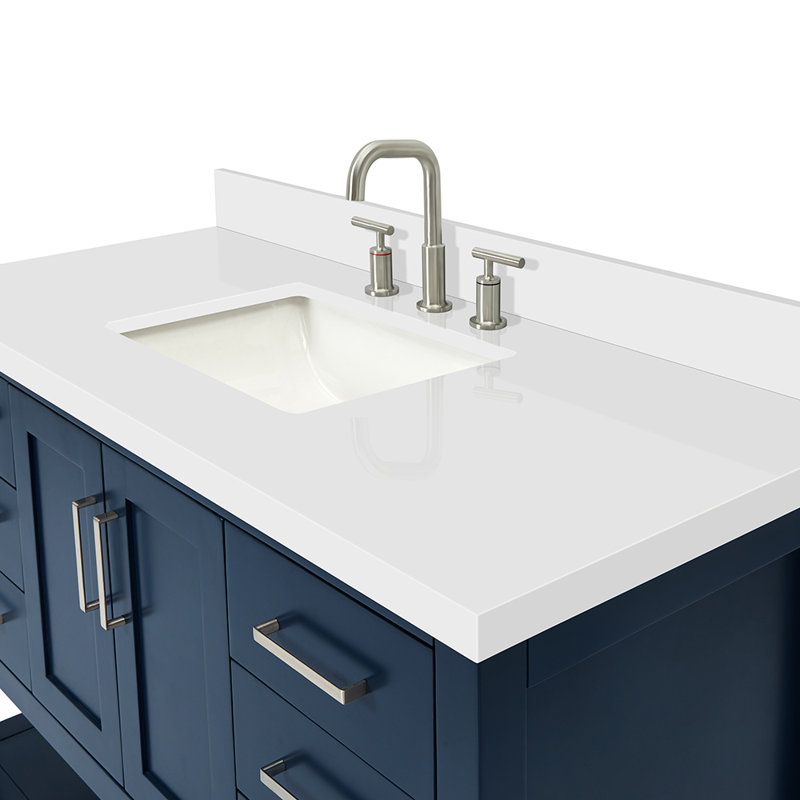 Magnolia Bath Vanity Rectangular Basin S049SWQ, Midnight Blue, Rectangular