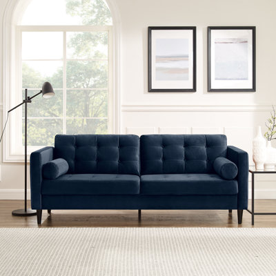 Jeses 204Cm Velvet Square Arms Sofa