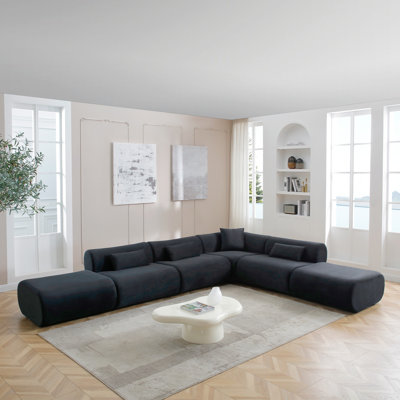 Vivienne Collection Luxury L-shape Sectional Sofa