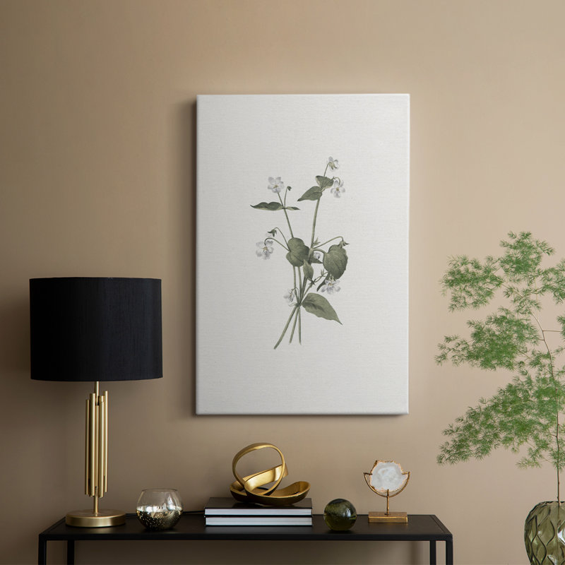 Imprimé floral rétro CCV - galerie Cavas, H 36 po x l 24 po
