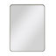 Miroir noir rectangulaire de 30 po x 40 po avec cadre en métal pour la chambre à coucher, la salle de bain, le salon, la décoration encadrée,-2136936403