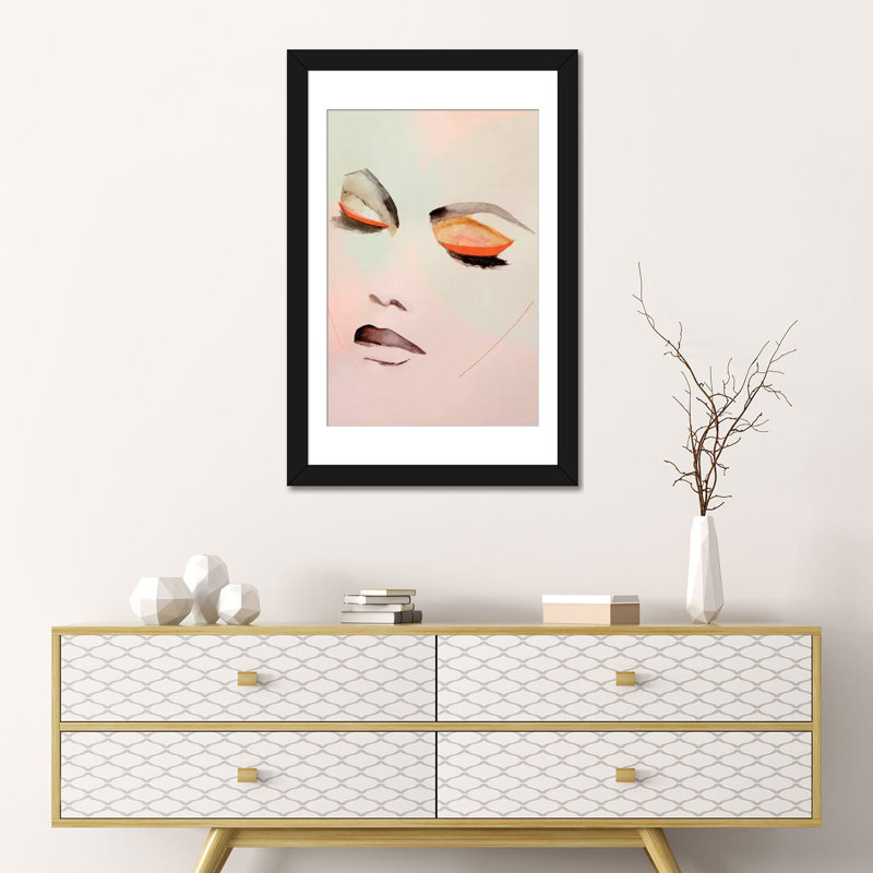 «Air», reproduction sur toile, Papier avec cadre noir, Blanc, H 32 po x l 24 po x P 1 po