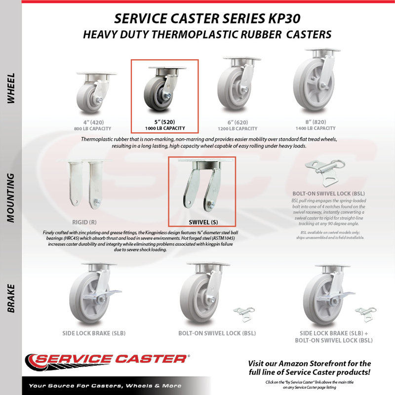 Swivel Top Plate Caster