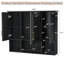 Armoire à pharmacie murale 35 po 2 en 1 avec tablettes réglables et portes à fermeture douce, miroir haute définition avec rangement pour meuble-lavabo de salle de bain-978375516