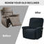 Housse pour fauteuil inclinable à coussins carrés/rectangulaires-822097276