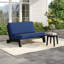Dabbs Outdoor Conversation Set Solid Wood Group With Loveseat And Side Table-892863133-892863123