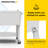 Permasteel - 80QT Rolling Patio Cooler with Divider & Shelf - White-115319510