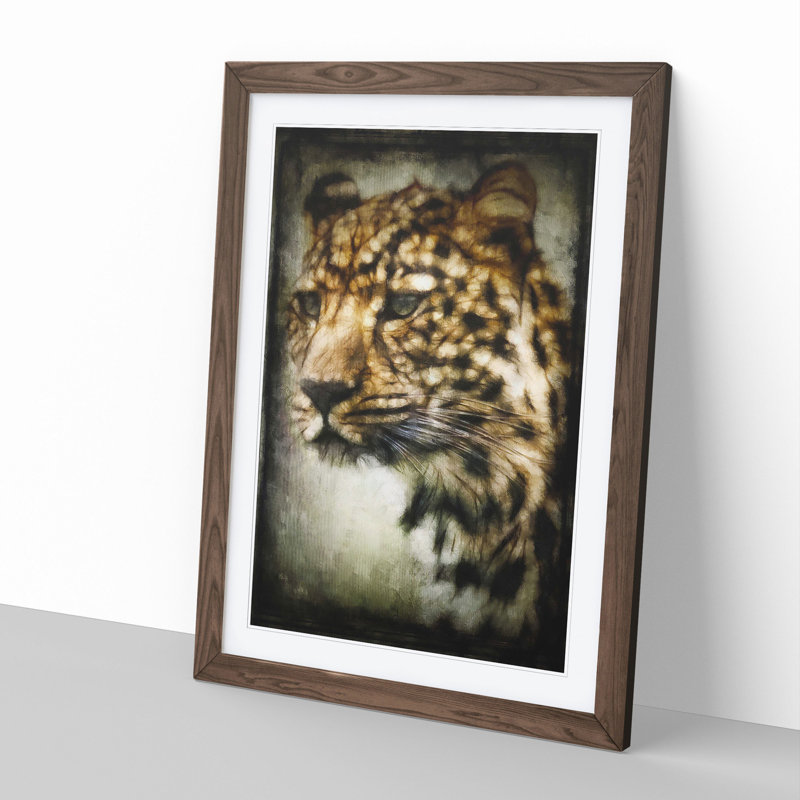 Cheetah Vol.2 - Framed Print, 36cm H x 27cm W x 2cm D, Walnut Framed