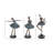 Minnich Polystone Dancer Teal Decorative Sculpture Set