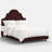 Marion Bed In Ditsy Dahlia Burgundy-124919890-74858091