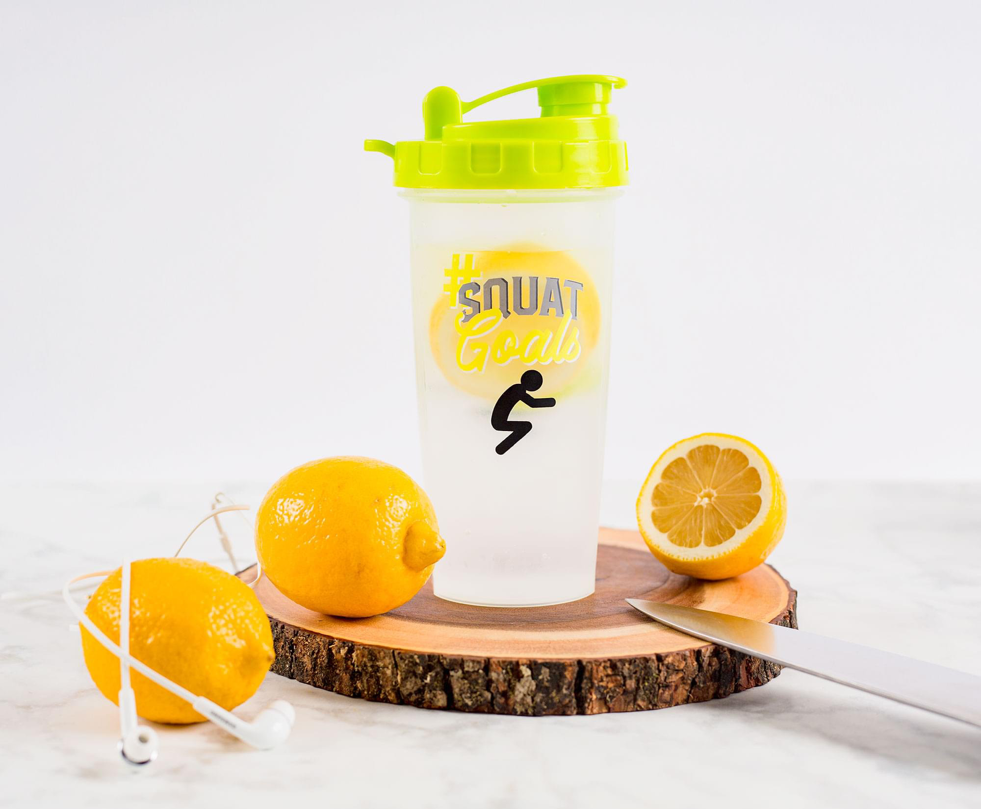 SquatGoals Plastic Shaker Bottle