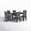 Candace 6 - Person Four Leg Dining Set-1979487960