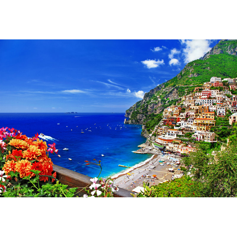 Amalfi Coast, Positano, Italy par Freeartist - Photographie sur toile tendue, L 36 po x H 24 po