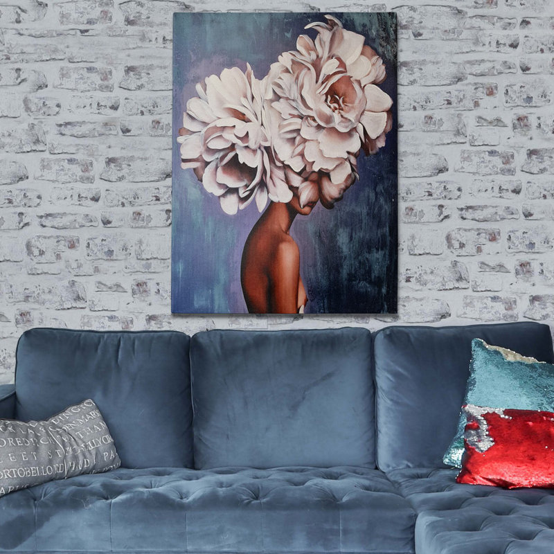 Elena - peinture sur toile tendue, L 20 po x H 20 po