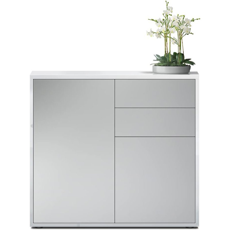 Sideboard Mcdevitt, Light Grey Satin