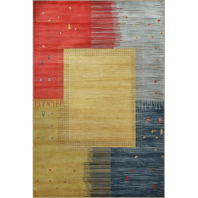 Tapis décoratif multicolore Mira
