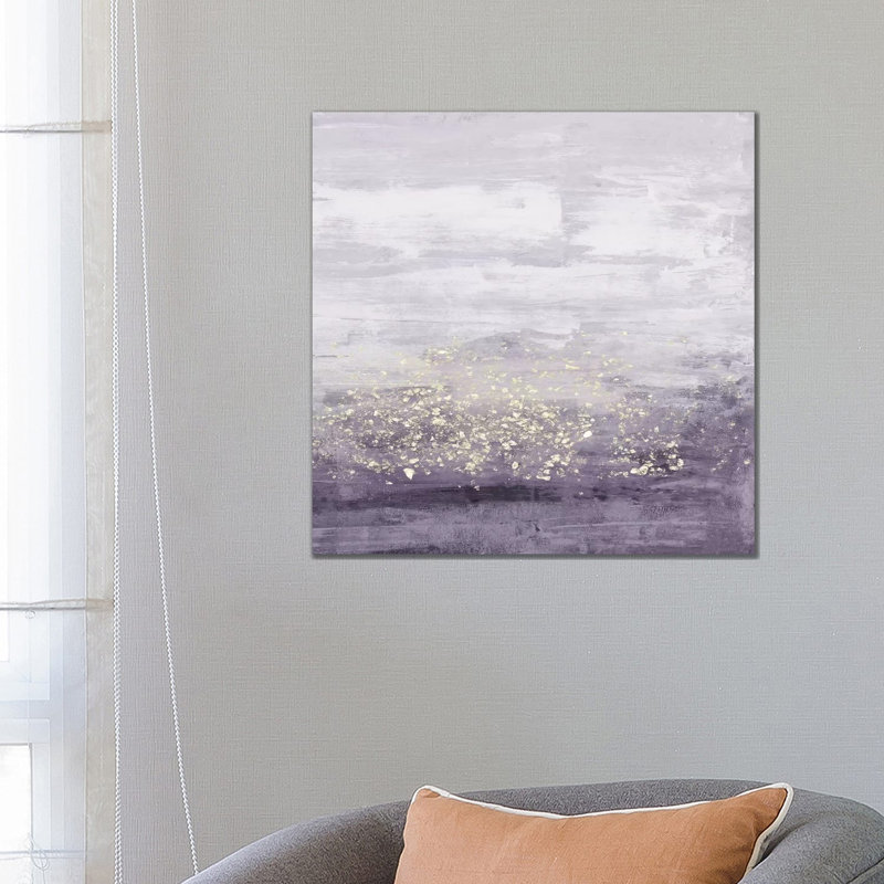 Amethyst Glitter I by Jennifer Goldberger - Wrapped Canvas Painting, 66.04 cm H x 66.04 cm W x 1.91 cm D
