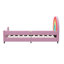 Lit de jour simple rembourré Rainbow