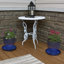 Ensemble de 2 pots à fleurs ronds en céramique émaillée - Convient à des jardinières de 9 po - Bleu-897659750-897659737