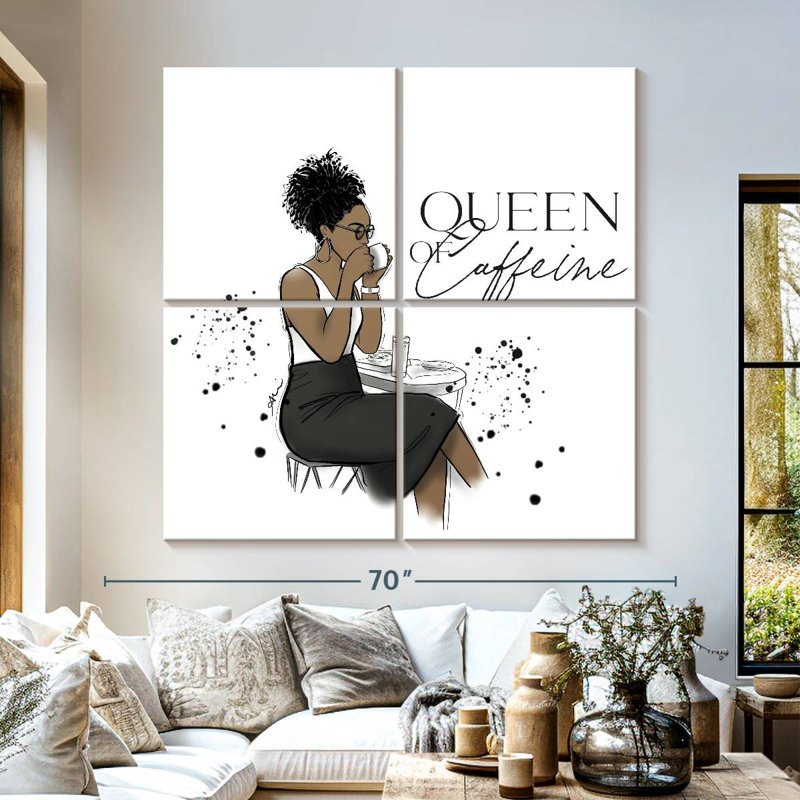 Ketti Queen Caffeine, 57" H x 57" W