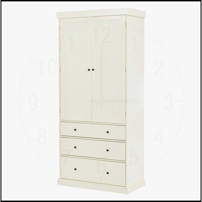 77inch Farmhouse Kitchen Pantry with 3 Adjustable Shelves, 8 Door Shelves, and 3 Drawers for Efficient Storage and Organization