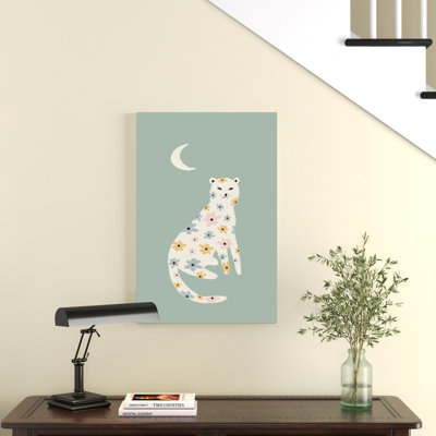 Floral guépard - peinture sur toile tendue
