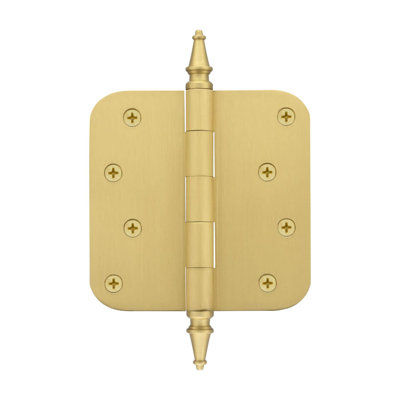 4'' x 4'' Brass Butt Bearing Hinge