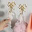 2Pcs Crochet Bow Bowknot Crochet pour les crochets en laiton Bowknot