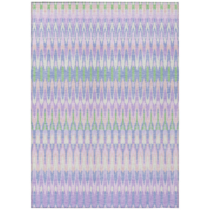 Tapis lavable rose 9 pi x 12 pi Southwestern