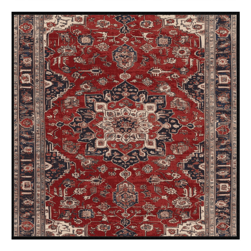 Machine Washable Persian Brown Area Rug, Rectangle 2' x 3'