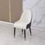 Chaises en similicuir avec pieds et dossier en métal, ensemble de 2-2131040087
