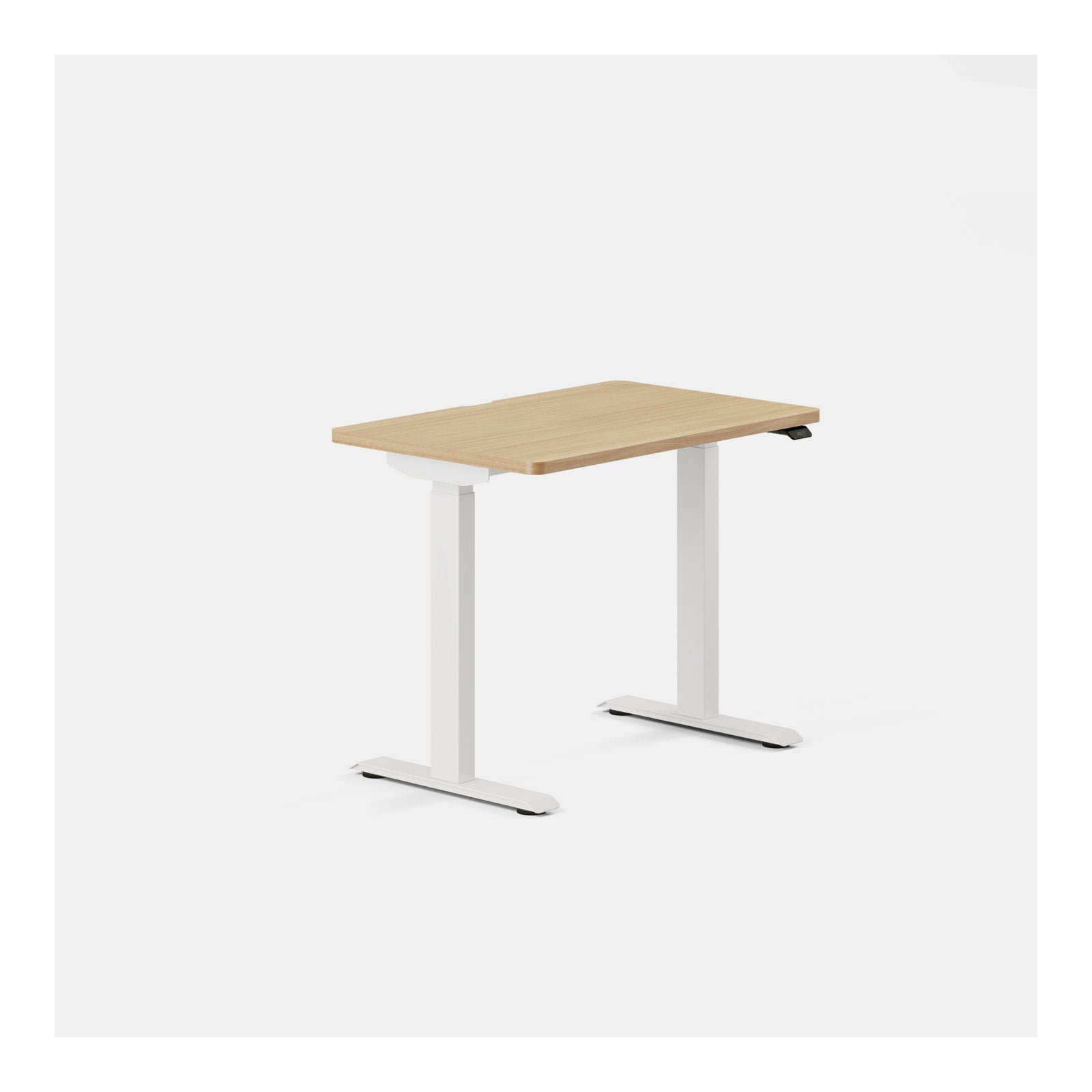 Duo Standing Desk, 47.3" H x 36" W x 24" D, Woodgrain, White