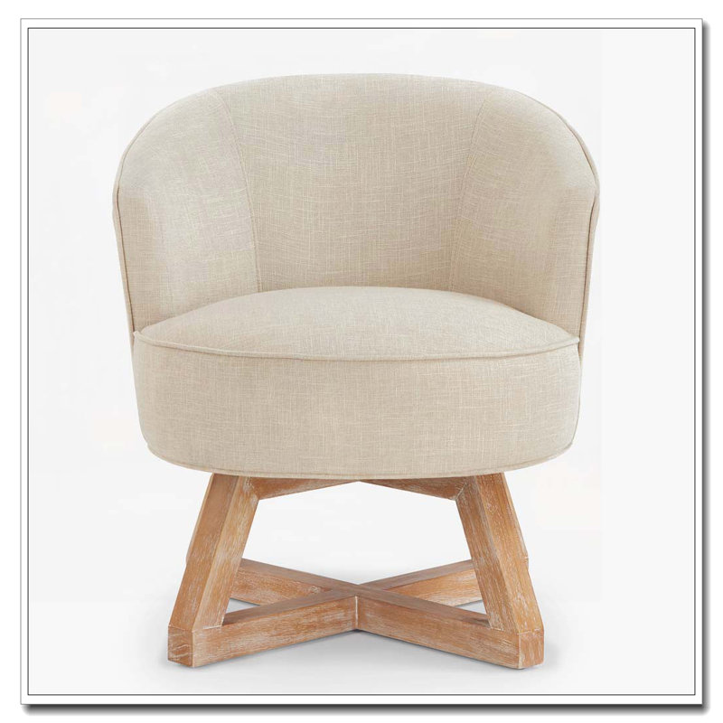 Chaise pivotante avec base en forme de croix, Gris foncé