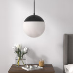 Yearby 1-Light Dimmable Globe Single Pendant 