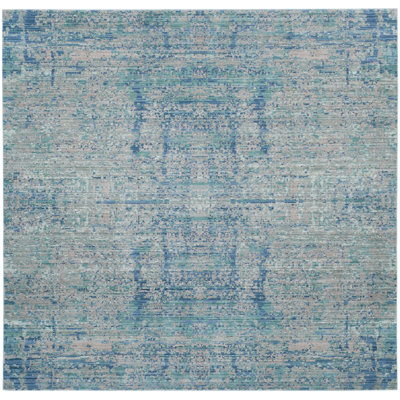 Tapis abstrait bleu clair