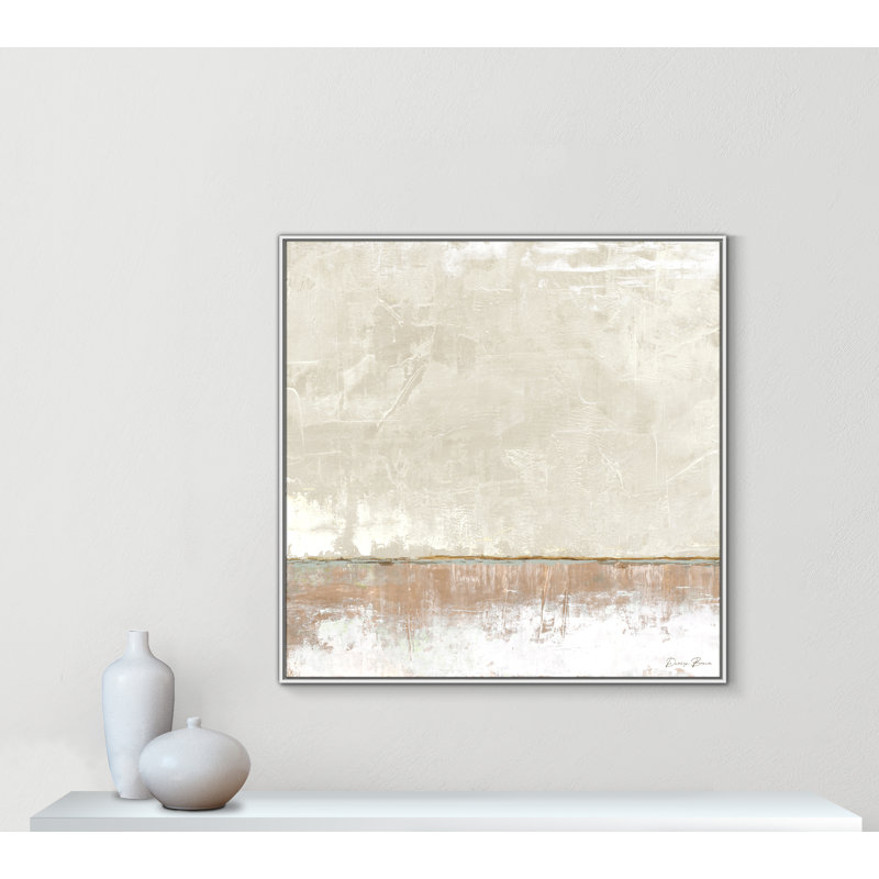 Delevan Better Days 2 - Floater Frame Print on Canvas, 46.5" H x 46.5" W, White