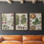 Exotic Botanique I - Ensemble de 3 peintures sur toile encadrées-595385040-595385047