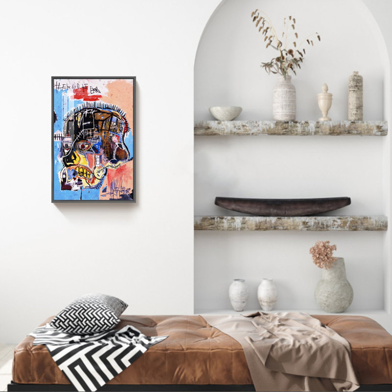 «Graffiti Art» sur toile, Noir, H 23,75 po x l 15,75 po x P 1,34 po