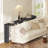 Extra Long Console Table Farmhouse Behind Couch Sofa Partner, Industrial Style with Metal Accents and Triangular Supports-588760184-588760189