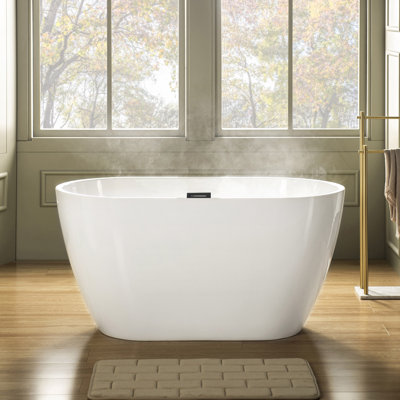 48'' x 26'' Freestanding Soaking Acrylic Bathtub