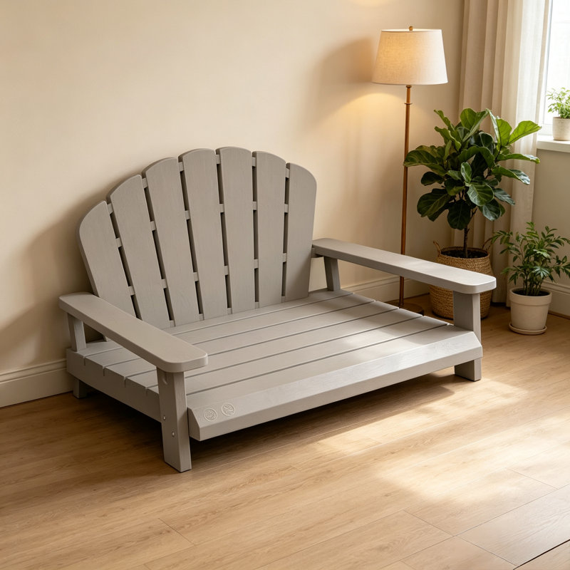 Lit pour chien en résine Adirondack, Light Brown/Grey