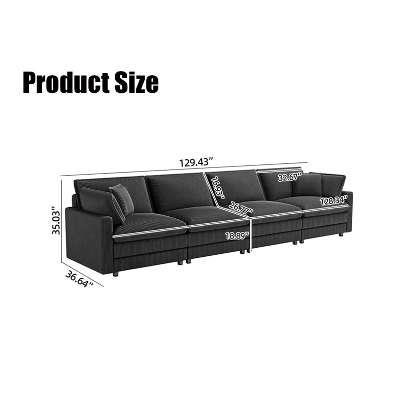 4 Seat Modular Sofa