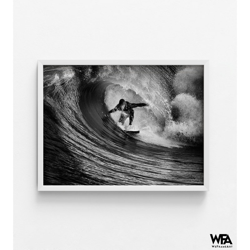 Pure Adrenaline par Claudio Moretti, idée de cadeau de photographie de surfeur, affiche de photo de très grande vague, décoration murale de magasin de plage