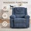 Fauteuil inclinable surdimensionné avec massage-132198484