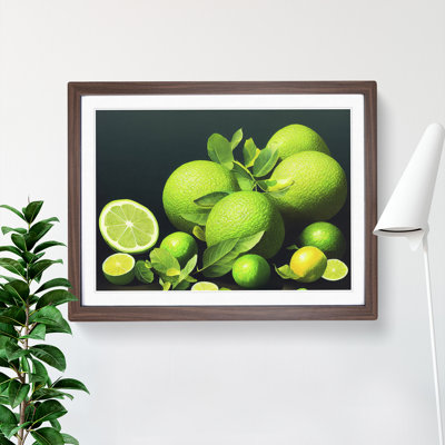 Lime Fruit Citrus Selection - Single Picture Frame Painting
