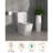 16.5 Inch 1.1/1.6GPF Dual-Flush Skirted Ceramic One Piece Toilet with Siphon Flush for Bathroom