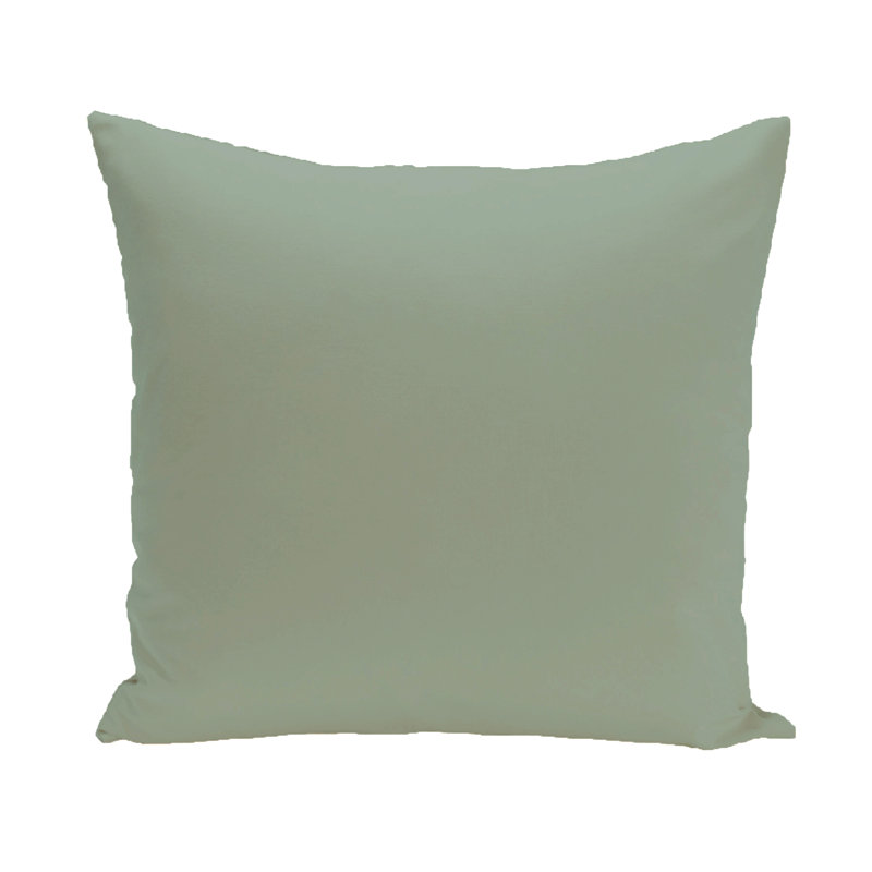 Reversible Throw Pillow, 18" H x 18" W, Light Green