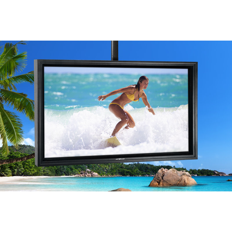 Black Stainless Steel Full-Motion Dual Arm Wall Mount Kit