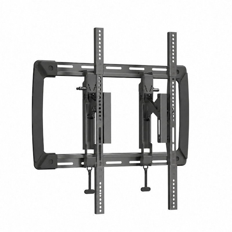 Support mural et ensemble d'extension pour téléviseur 40" à 65", capacité de charge de 72,5 kg (sans support), capacité de charge de 60 kg (avec rallonge), rallonge de 16,5 cm, rotation de ±10°, inclinaison de -12°/+3°, système de fixation rapide, plaque murale ouverte